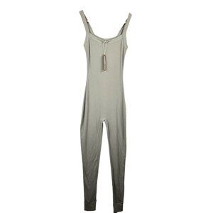 SKIMS Cotton Rib Tank Catsuit Jumpsuit One Piece color mineral green sz XXS